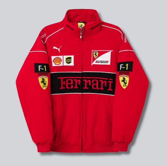 Red Ferrari Vintage Racing Jacket