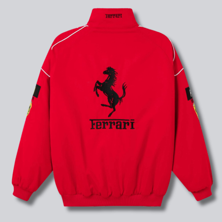 Red Ferrari Vintage Racing Jacket