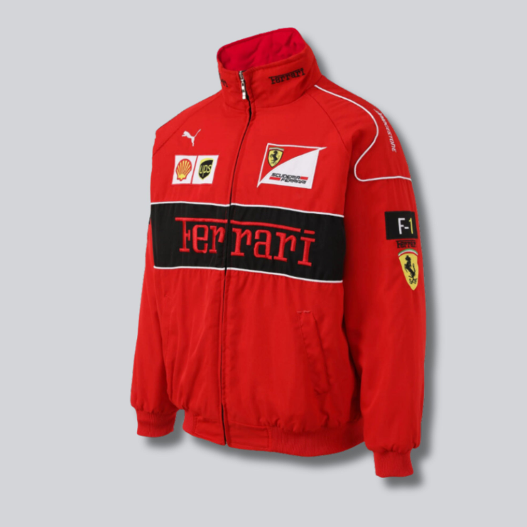 Red Ferrari Vintage Racing Jacket